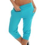 Pantalones azules capri fitness talla L para mujer 