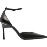 Zapatos negros de goma de tacón con tacón más de 9cm con logo Calvin Klein talla 39 para mujer 