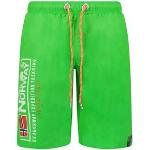 Bañadores boxer verdes fluorescentes de poliester tallas grandes Geographical Norway talla XXL para hombre 