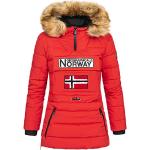 Abrigos beige de poliester con capucha  rebajados de otoño Geographical Norway talla XL para mujer 