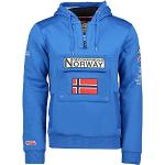 Sudaderas deportivas azules de poliester de verano manga larga informales Geographical Norway talla M para hombre 