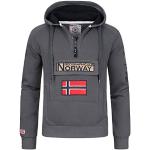 Sudaderas deportivas grises de poliester rebajadas de verano Geographical Norway talla S para hombre 