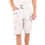 Shorts blancos de algodón tallas grandes Geographical Norway talla XXL para hombre 