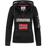 Sudaderas deportivas negras de poliester de verano Geographical Norway talla S para mujer 