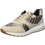 Geox D Airell A, Sneakers para Mujer, Multicolor (Sand/Lt Taupe), 37 EU