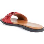 Sandalias rojas de cuero de cuero Geox talla 36,5 para mujer 
