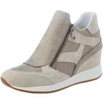 Geox D Nydame B, Sneakers para Mujer, Multicolor (Taupe/Ice), 40 EU