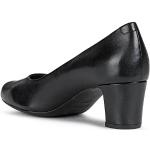 Zapatos negros de sintético de tacón Geox talla 37 para mujer 