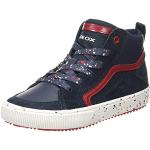 Geox J Alonisso Boy D, Sneakers para Niño, Multicolor (Navy/Red), 27 EU