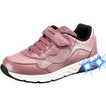 Geox J Spaceclub Girl C, Sneakers para Niña, Multicolor (Dk Pink/Silver), 38 EU