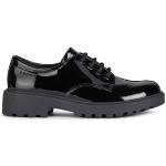 Zapatos negros de charol con cordones formales lacado Geox talla 39 infantiles 