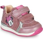 Zapatos deportivos rosas de ante Geox infantiles 