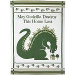 getDigital May Godzilla Destroy This Home Last - Una Divertida Toalla de Cocina para Geeks y fanáticos de la película Monster - 100% algodón, Absorbente y Lavable a máquina