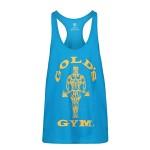 GGVST003 - Stringer Joe Premium Turquoise/Yellow - Camiseta Gold Gym T