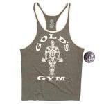 GGVST004 - Stringer Joe Contrast Army/Cream - Camiseta Gold Gym Tirant
