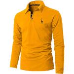 Ropa amarillas de algodón de golf de invierno manga larga talla XL para hombre 