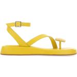 Sandalias amarillas de cuero rebajadas de verano Gia Borghini talla 41 para mujer 