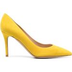 Zapatos amarillos de piel de tacón rebajados con logo GIANVITO ROSSI talla 39 para mujer 