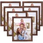 Marcos de fotos marrones de madera rústico 20x25 