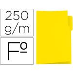 Folios amarillos de cartón de colores 
