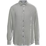 Camisas grises de terciopelo de manga larga rebajadas manga larga Armani Giorgio Armani para hombre 