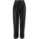 Pantalones negros de viscosa de cintura alta Armani Giorgio Armani talla XS para mujer 