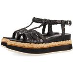 Sandalias negras con plataforma rebajadas acolchadas Gioseppo talla 41 para mujer 