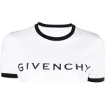 Camisetas blancas de algodón de manga corta manga corta con cuello redondo informales Givenchy talla S para mujer 