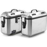 Set de maletas plateado de aluminio de 36l GIVI Trekker 