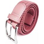 Cinturones elásticos rosas largo 105 perforados talla L para mujer 