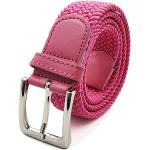 Cinturones elásticos rosas largo 110 perforados talla L para mujer 