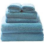 Juegos de toallas azules de microfibra 75x150 