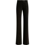 Pantalones acampanados negros de viscosa rebajados ancho W38 Etro con purpurina talla XL para mujer 