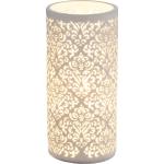 GLOBO LIGHTING Lámpara de mesa de porcelana 24 x 11 x 11 cm, color blanco mate