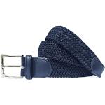 Cinturones elásticos azul marino largo 110 trenzados con trenzado talla XL para hombre 