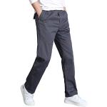 Pantalones grises de algodón de tela de verano tallas grandes transpirables formales talla 5XL para hombre 