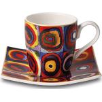 Goebel Taza de café Espresso Wassily Kandinsky Cuadrados - Artis Orbis, 10,5 x 10,5 x 6,5 cm