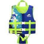 Gogokids Kids Swim Vest Float Jacket, Toddler Swimming Training Flotabilidad Traje de Baño Assist Traje de Baño para 13-16 kg 1-3 años Niños Niñas
