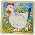 goki Puzzle de Capas, la gallina, Multicolor, S (57521)
