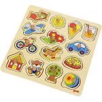 Puzzles multicolor de madera de madera Goki para niño 