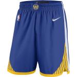 Pantalones cortos deportivos azules de poliester Golden State Warriors transpirables talla XL para hombre 