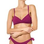 Bikinis lila de microfibra con relleno con lazo en 90B para mujer 