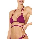 Bikinis completos lila acolchados asimétrico talla M en 80B para mujer 