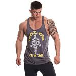 Gold's Gym GGVST-003 Muscle Joe - Camiseta musculación para Hombre, Color Gris Medio, Talla L