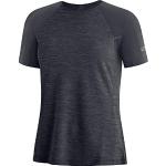 Camisetas negras de running rebajadas Gore talla L para mujer 