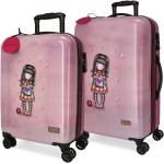 Set de maletas moradas de goma de 97l con aislante térmico Gorjuss 