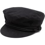 Gorras estampadas negras de algodón rebajadas marineras con logo Maison Michel talla S para mujer 