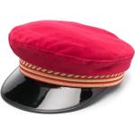 Gorras rojas de algodón rebajadas talla 55 Manokhi con bordado para mujer 