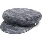 Gorras estampadas grises de poliester rebajadas talla 59 con logo Manokhi para mujer 