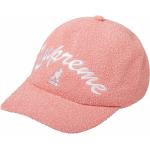 Gorras estampadas rosas con logo Supreme talla XL para mujer 